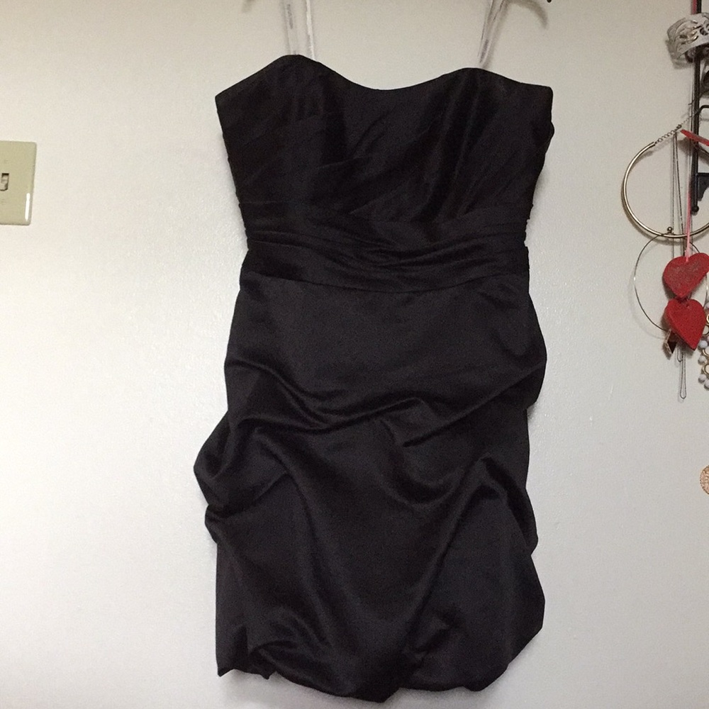 Black David’s Bridal Bridesmaid Dress